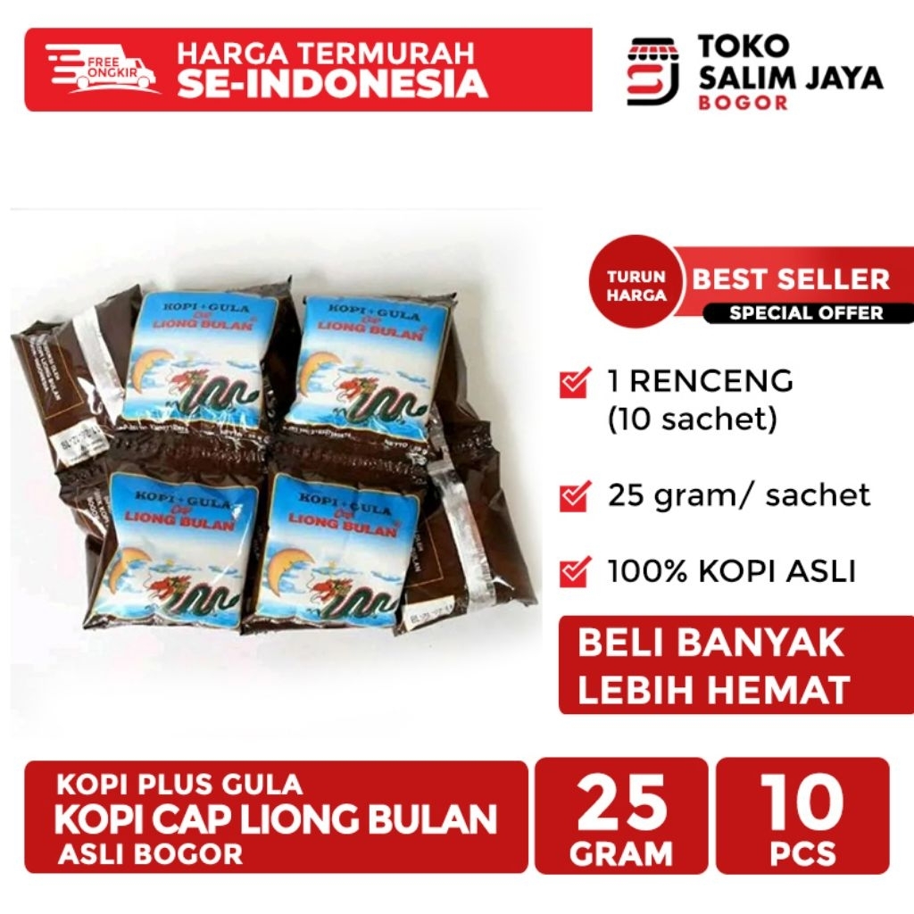 

KOPI LIONG PLUS GULA 1 RENCENG ISI 10 SACHET BELI BANYAK LEBIH HEMAT