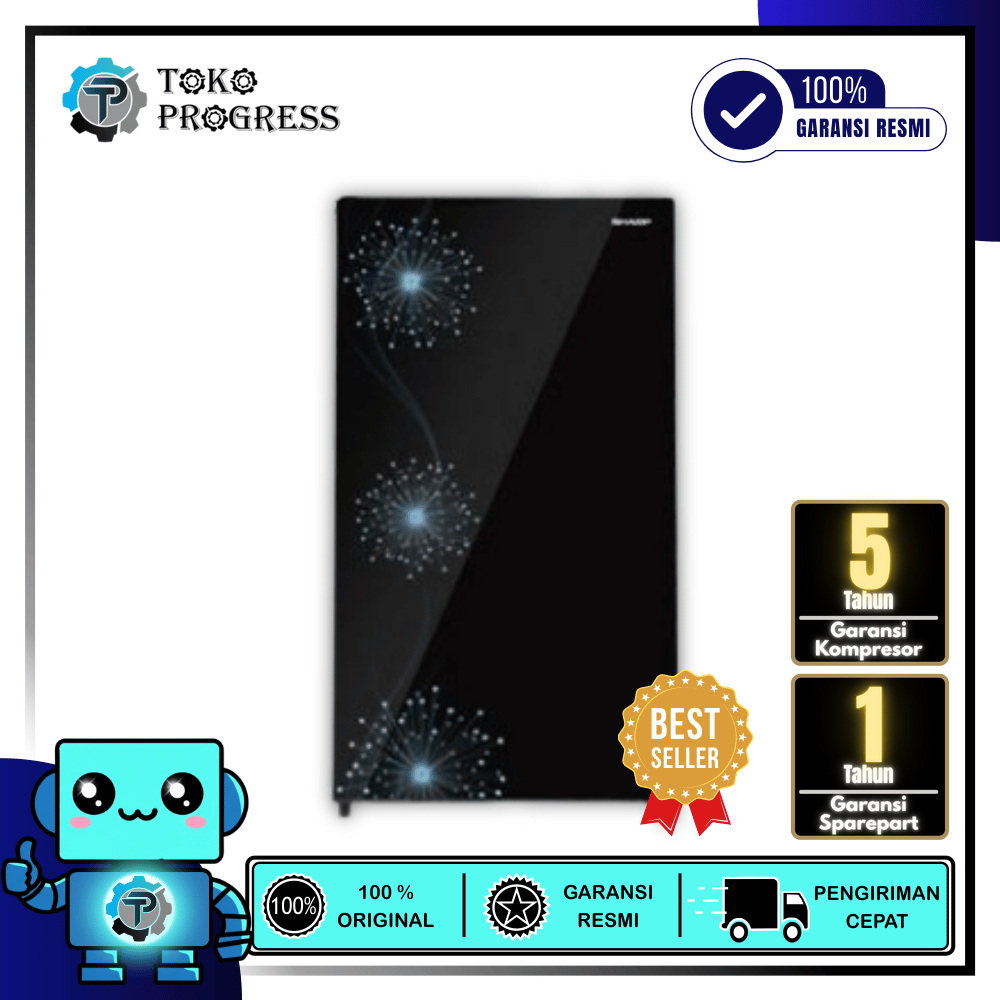 KULKAS 1 PINTU SHARP SJ-X167MG LOW WATT & LOW VOLTAGE