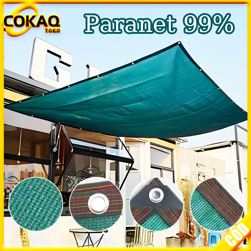 COAKQ Paranet 99% Jaring Paranet Pelindung Tanaman Dari Matahari Jaring Peneduh Ultraviolet Hijau Tu