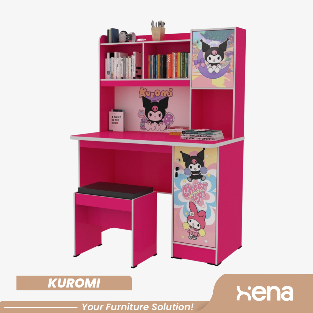Xena Meja Belajar Anak / Meja Kerja / Working Desk / Rak Buku / MB Xena 01 Karakter