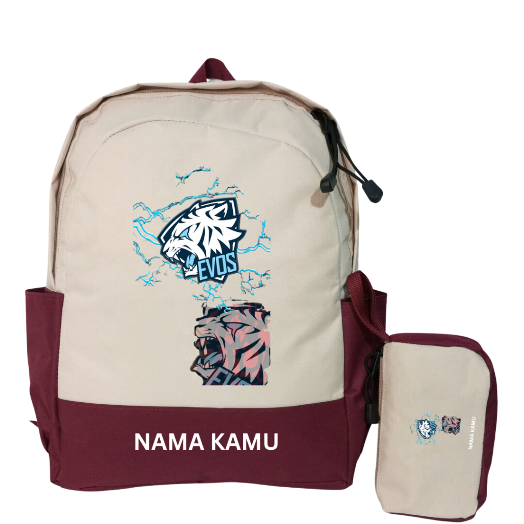 Tas Anak REQ NAMA | Laki Laki Perempuan | SD-TK | Karakter EVOS  MOBILE LEGEND | SHEKU