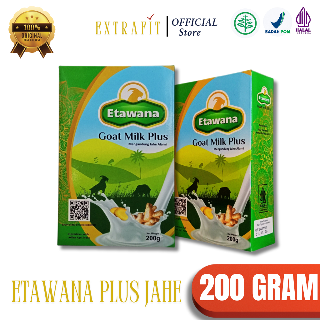 

Susu Kambing Etawana plus jahe Etawana Isi 200 gram