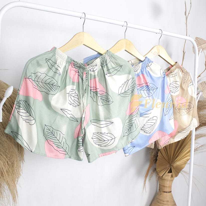 (PROMO BUY 1 GET 3) Celana Pendek Santai Celana Kolor Wanita Motif Terbaru Bahan Halus Adem Kekinian