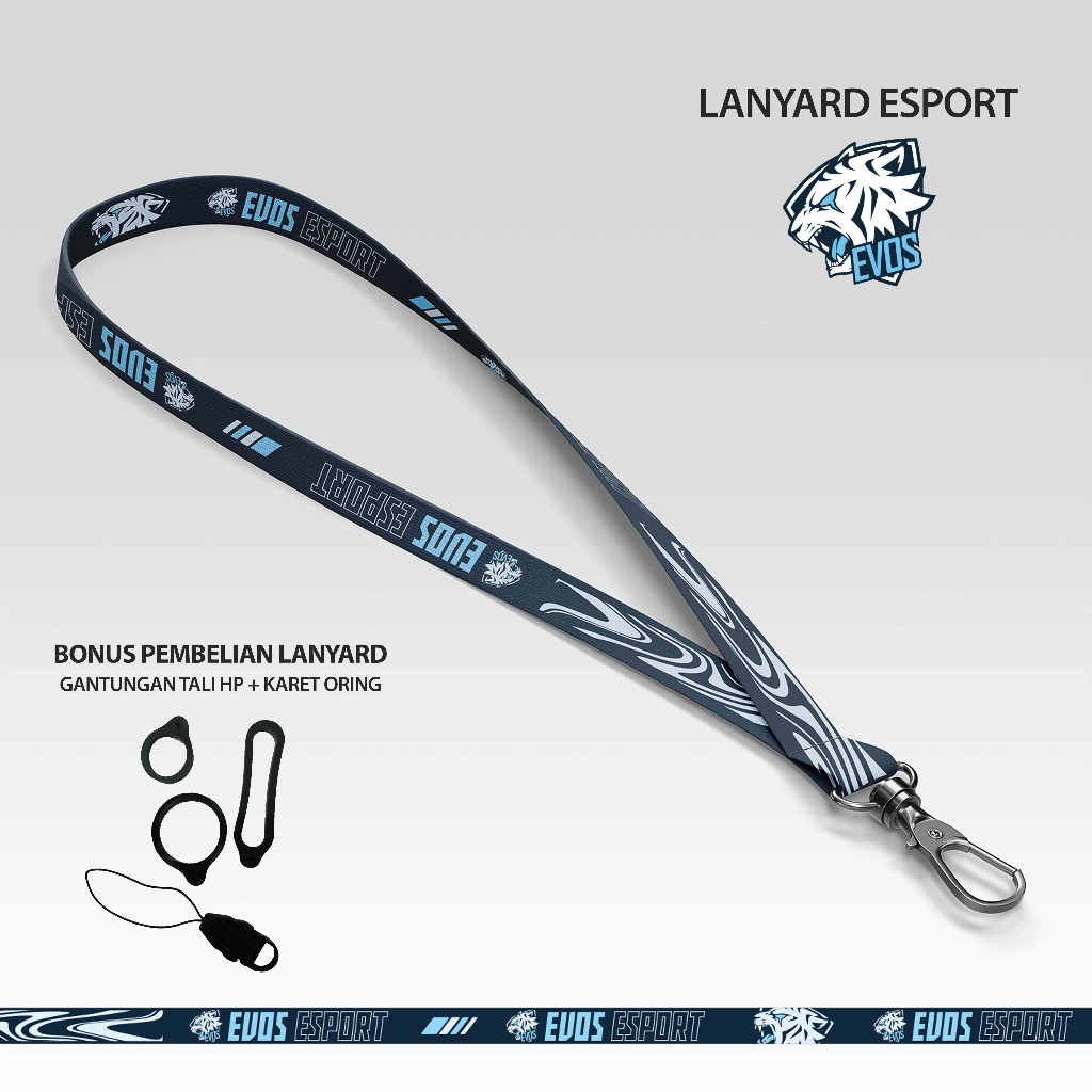 

Tali Gantungan Esports / Lanyard Id Card Lebar 1.5cm