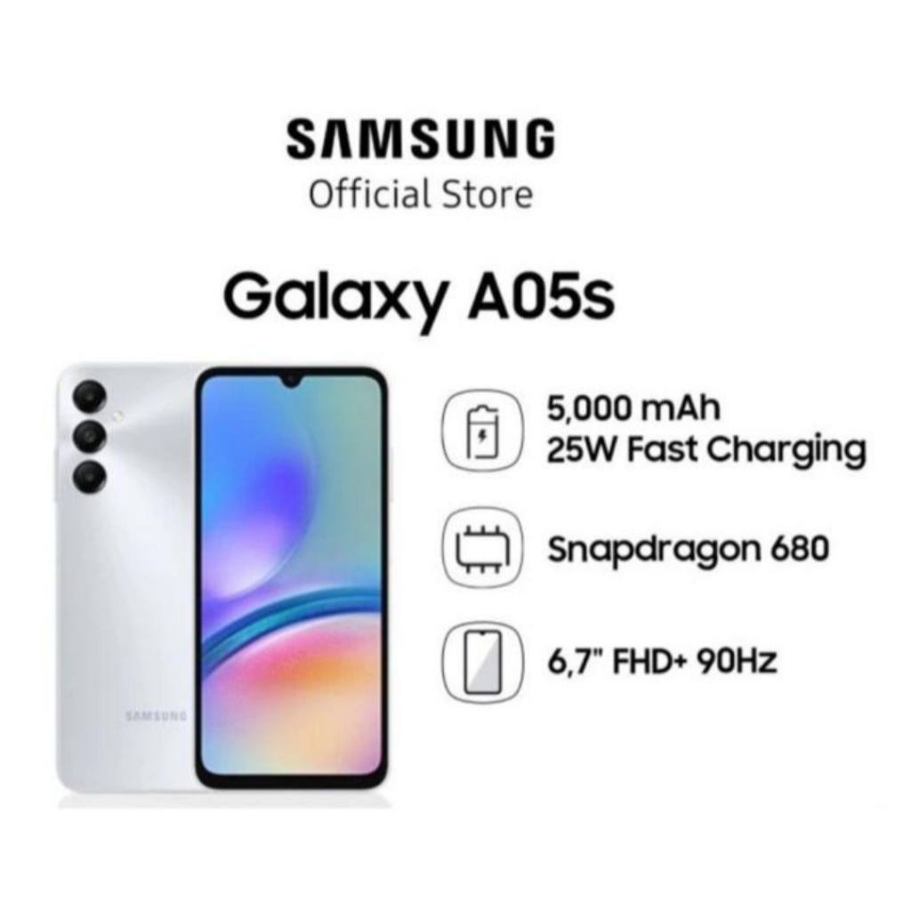 HP SAMSUNG GALAXY A05S 6/128 GB - SAMSUNG A05 S RAM 6GB ROM 128GB RESMI