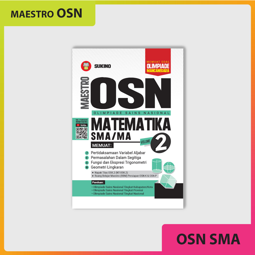 Buku Maestro OSN Matematika SMA Volume 2 || Buku OSN Matematika SMA Latihan Soal Pembahasan