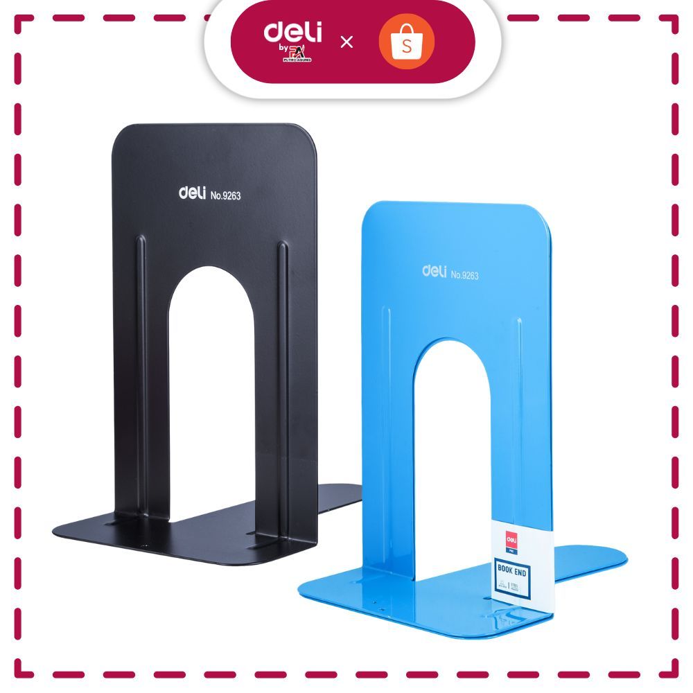 

Deli Penahan Buku Logam Metal 180 x 140 x 200mm 603g E9262