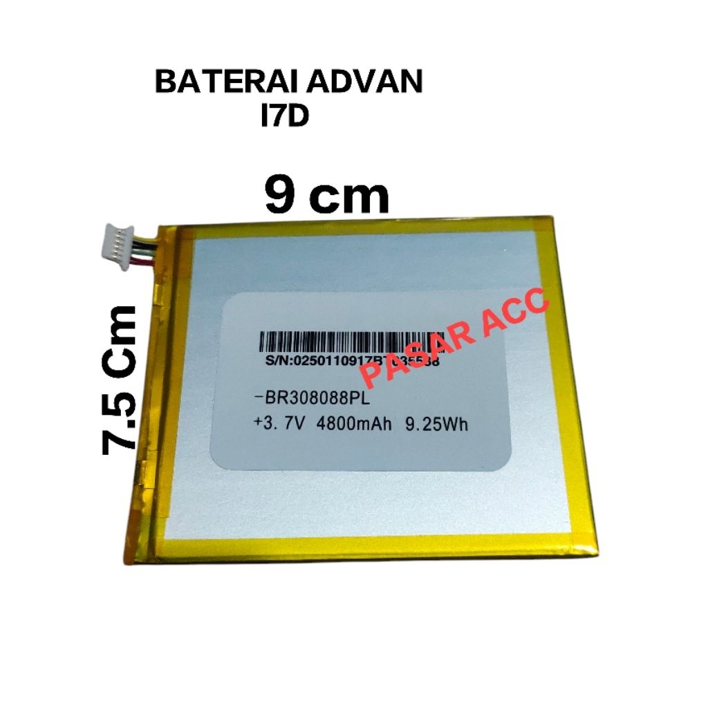 Baterai Advan I7D BR308088PL Batre Tablet Advan Batrey