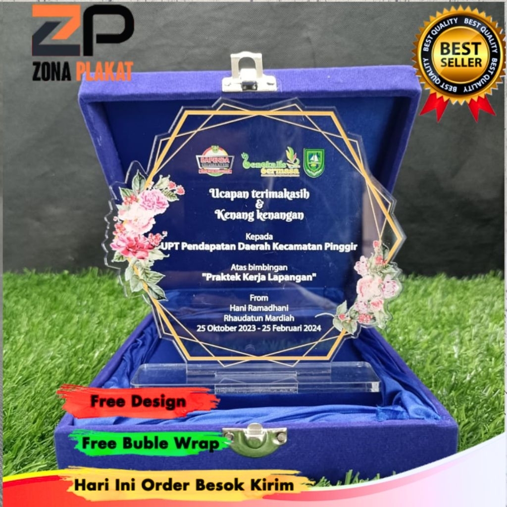 plakat | plakat akrilik custom | plakat pkl | plakat 1 hari jadi