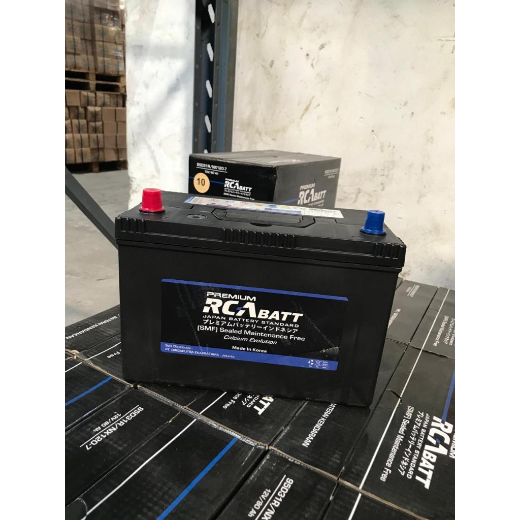 RCA NX120-7 95D31R/L 12 Vdc 80 AH Aki Starting Otomotif Maintenace Free Kering