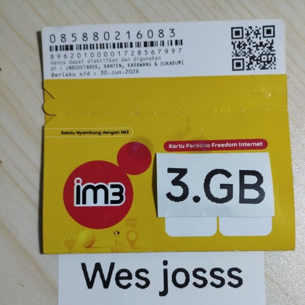 kartu indosat kuota 3gb