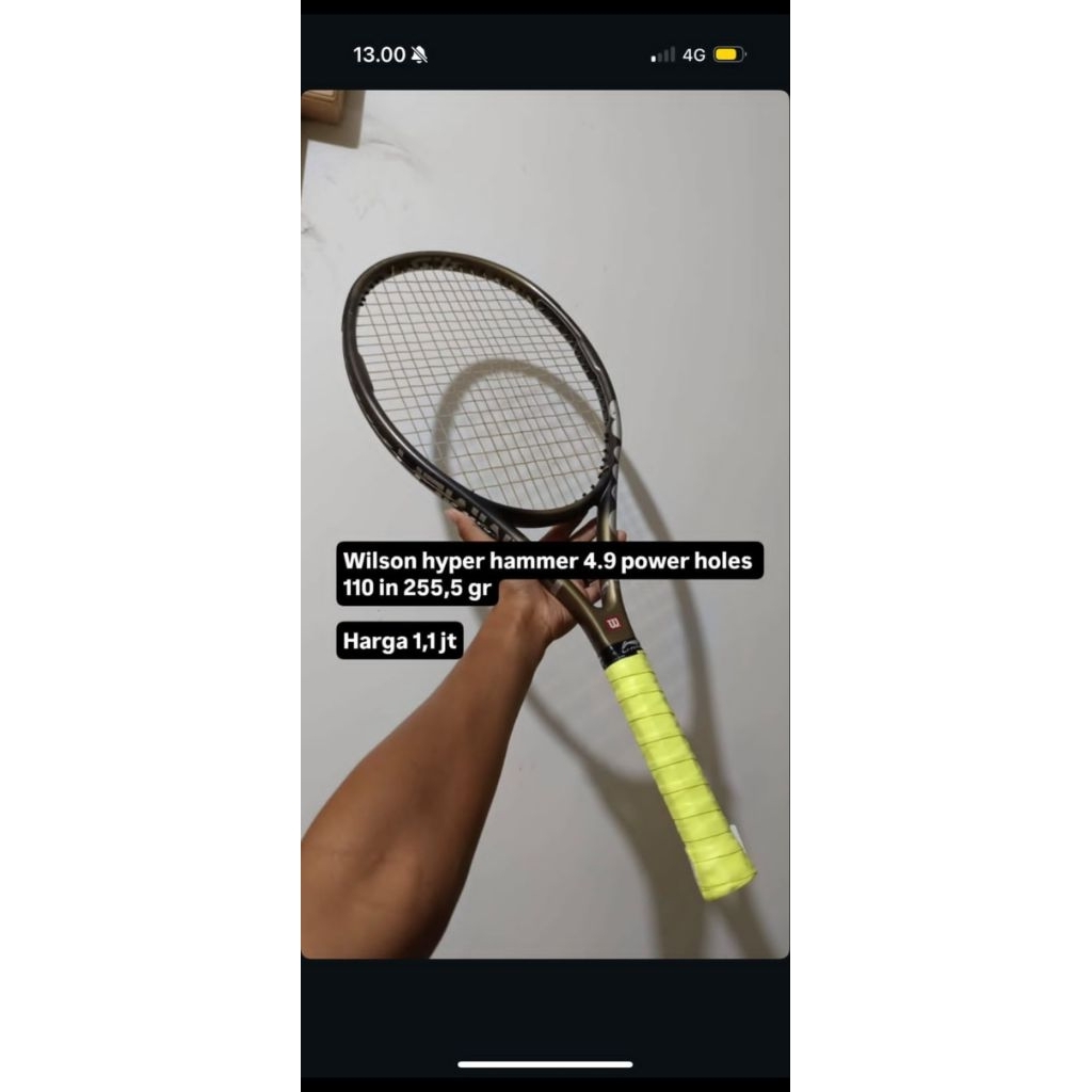 raket Wilson hyper hammer 4.9