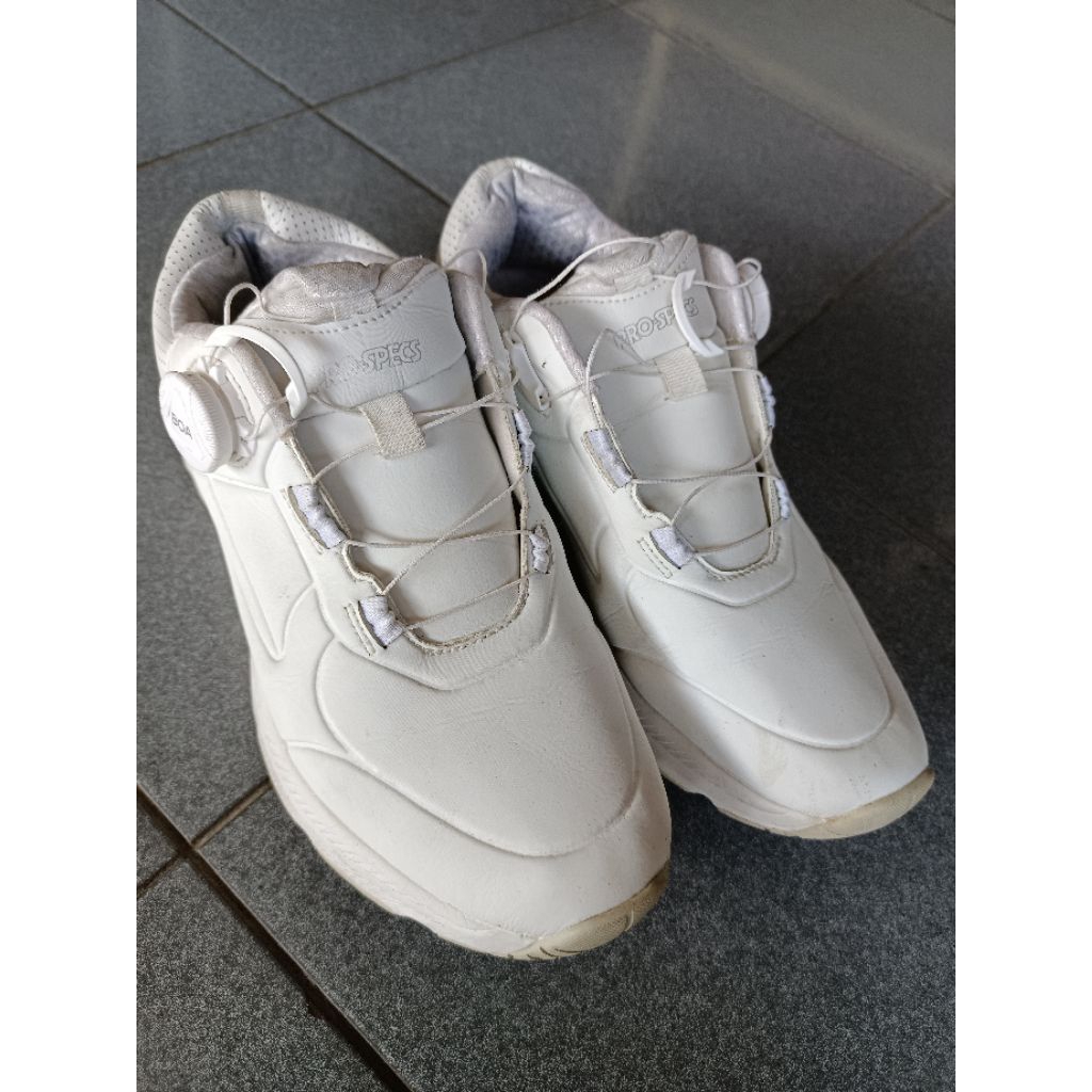 Sepatu PROSPECS BOA putih size 41 insole 260 koleksi pribadi