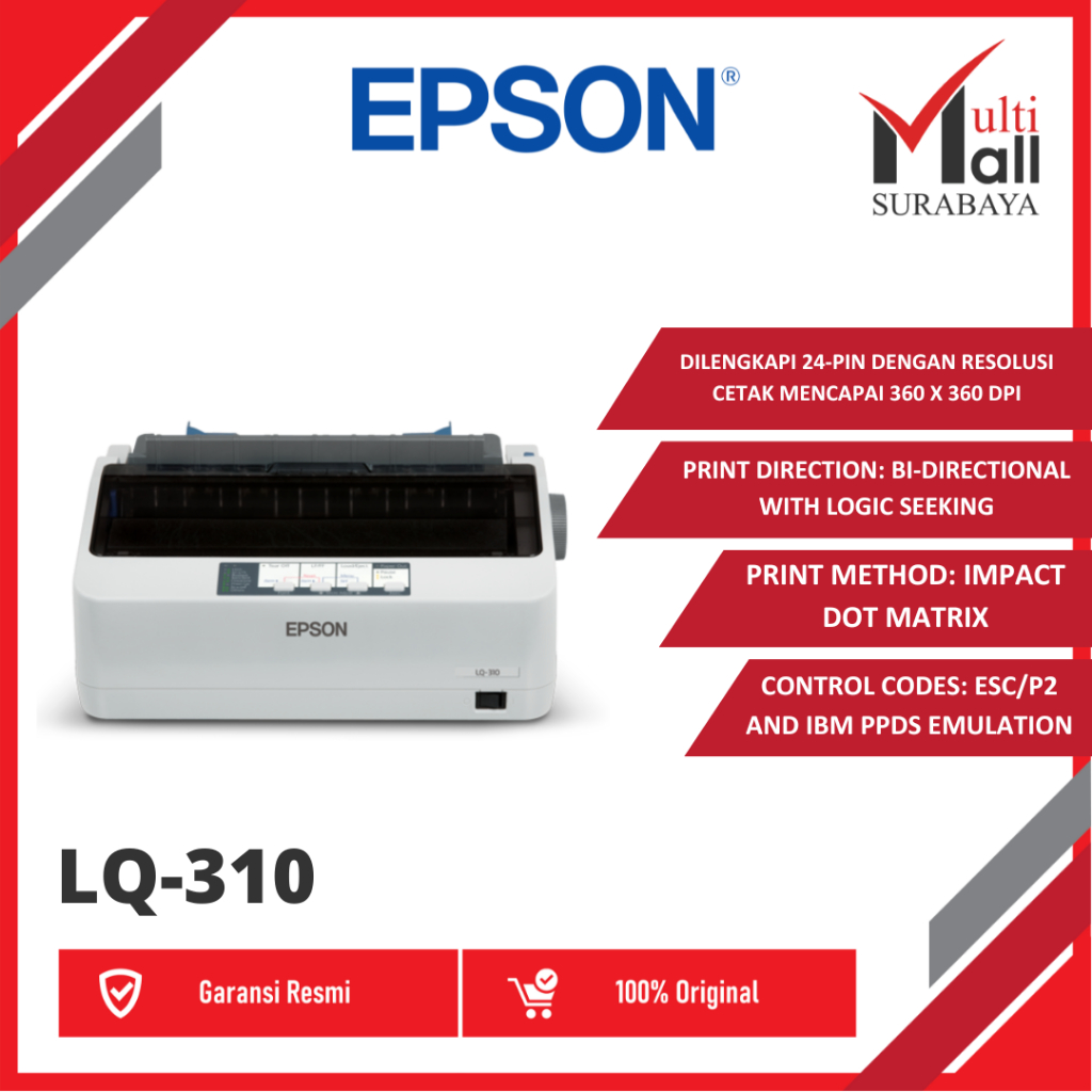 Printer Epson LQ-310 Second LQ 310 Bekas