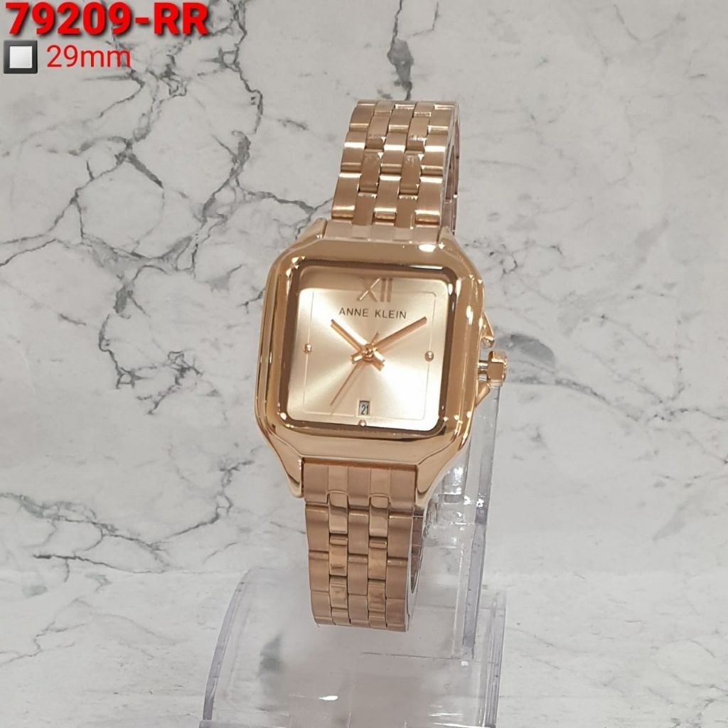 ANNE KLEIN 79209RR D29MM JAM TANGAN ORIGINAL TALI RANTAI