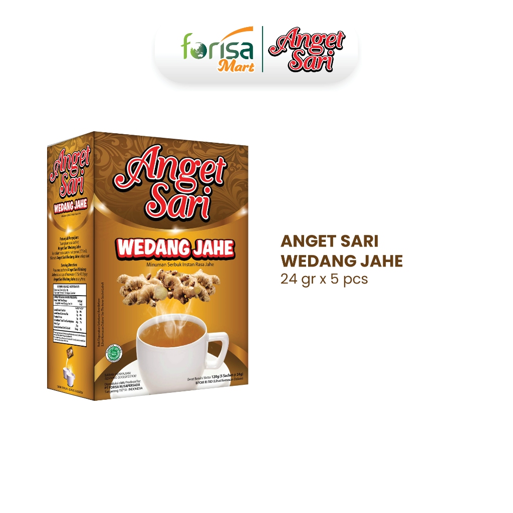 

Anget Sari Wedang Jahe Minuman Rempah Serbuk 24 gr 5 Pcs