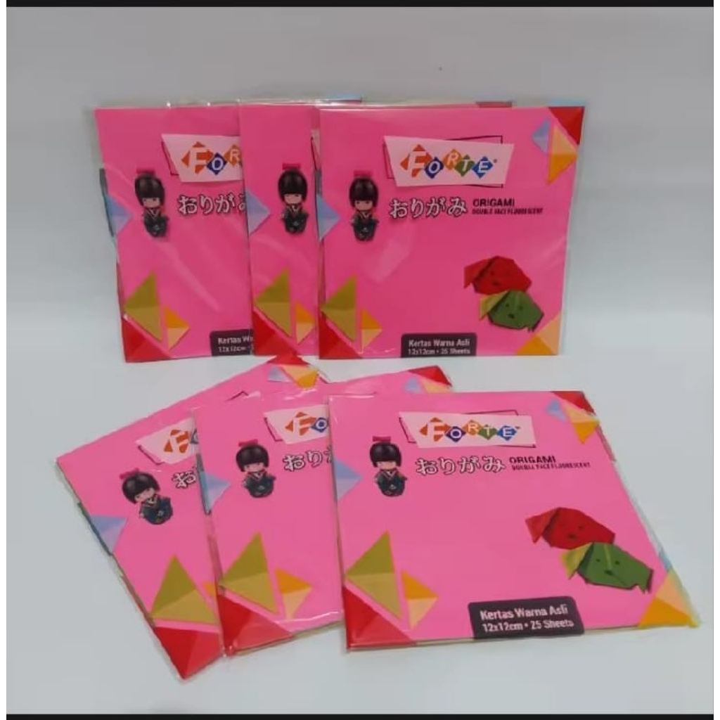 

KERTAS LIPAT/ORIGAMI FORTE 12X12/1pack isi 10pcs/1pcs isi25LEMBAR