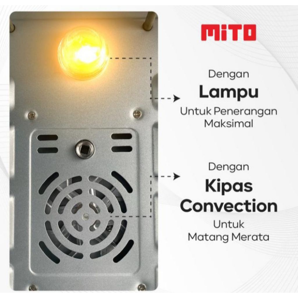 oven mito 33 liter 2 pintu 1 jari