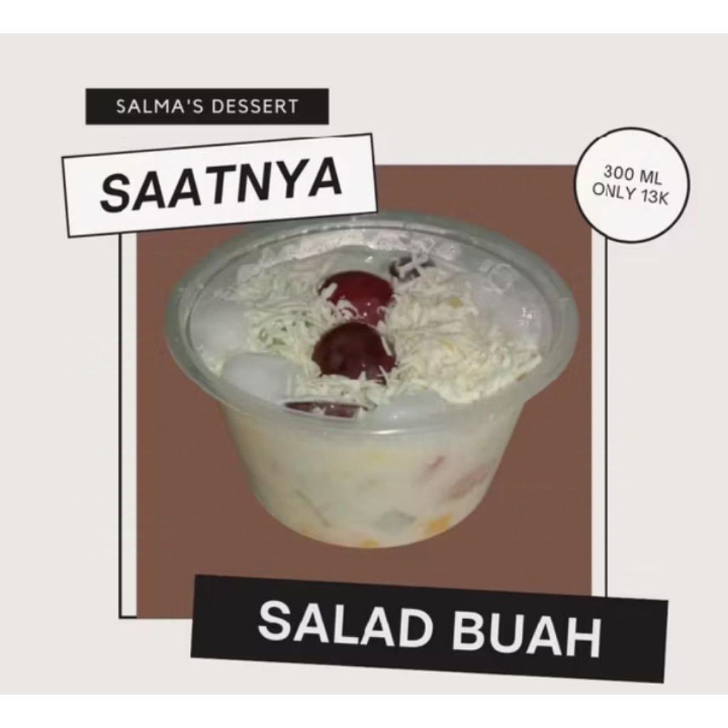 

SALAD BUAH KOMPLIT 100ML