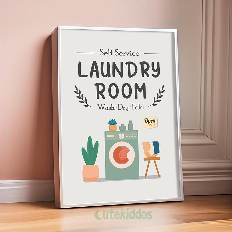 Hiasan Dinding Laundry Room Wall Decor Tulisan Laundry Dekorasi Dinding Minimalis