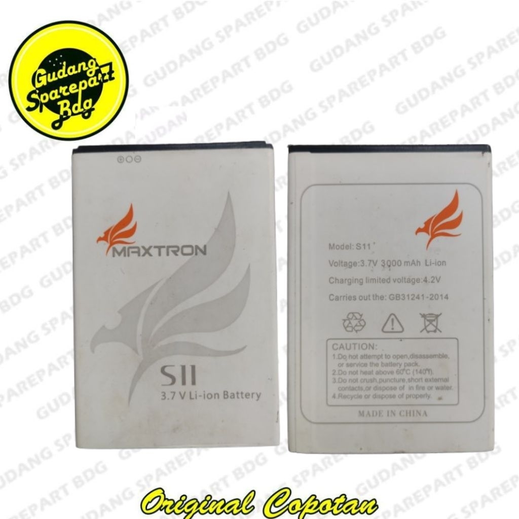 Baterai Batre Battery Maxtron S11 3000mAh second copotan
