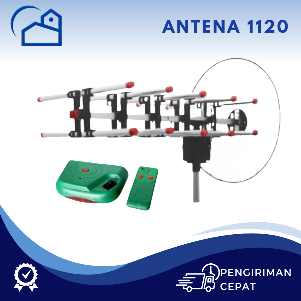 HOMESTATION - Antena Parabola Tv Mini Outdoor INndoor Antena TV Digital Remot Booster  1120 / 1110