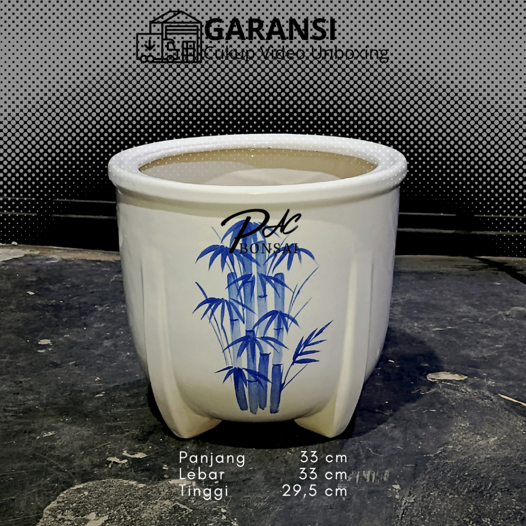 PREMIUM PAC Bonsai | Pot Bonsai Berbahan Keramik Ukuran Besar