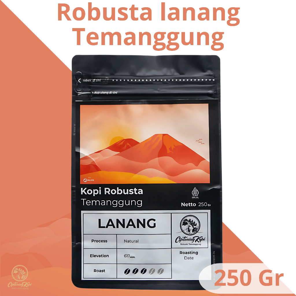 

Kopi Bubuk Robusta Lanang Temanggung by Ciptoning Kopi - 250 Gr