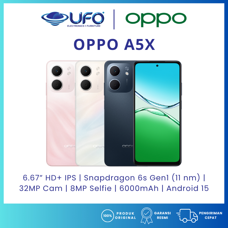 HP OPPO A5X RAM4/128GB | RAM6/128GB - BARU - GARANSI RESMI