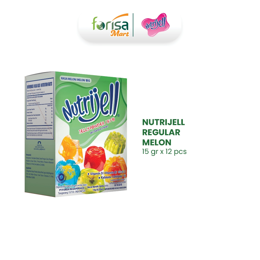 

Nutrijell Reguler Melon 15gr Box - 12 pcs