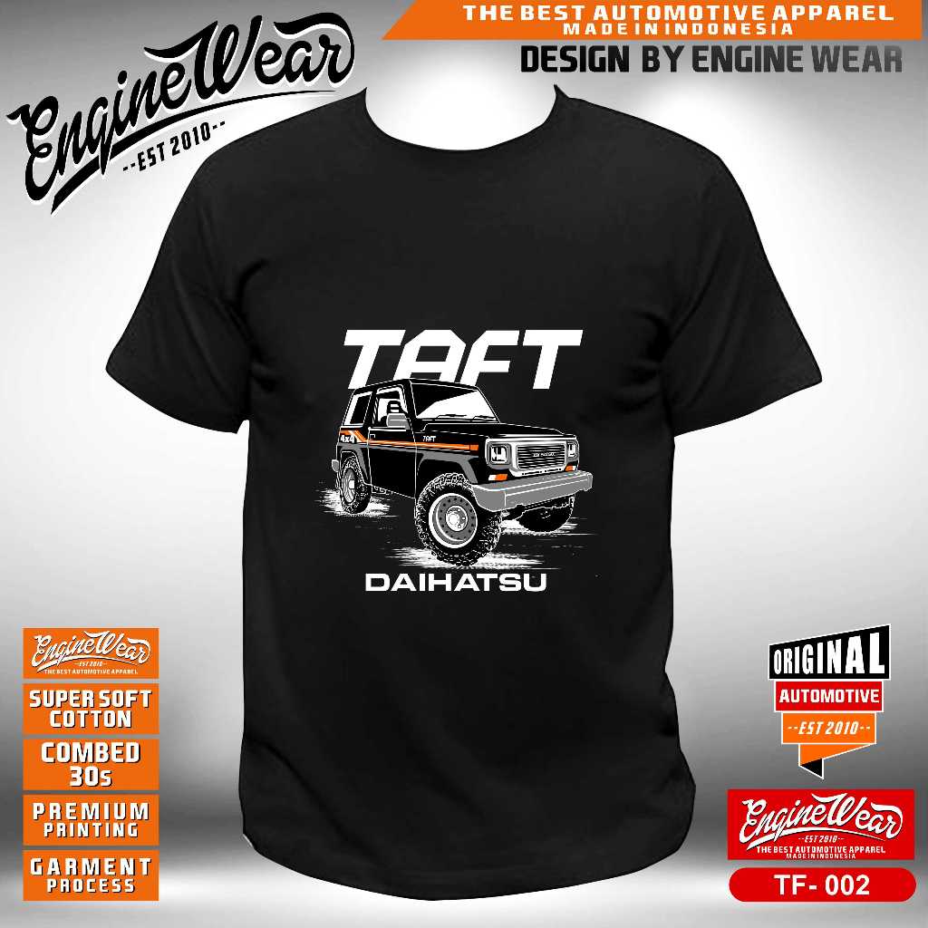 kaos taft GT daihatsu taft rocky tshirt jeep baju offroad otomotif 4WD - Enginewear