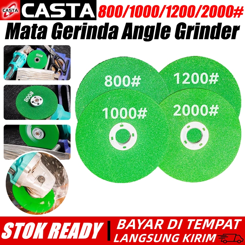 CASTA Batu Gerinda 4 Inch Tebal 6mm Mata Gerinda Poles Asah Logam, Stainless, Pisau Dapur – 800# 100