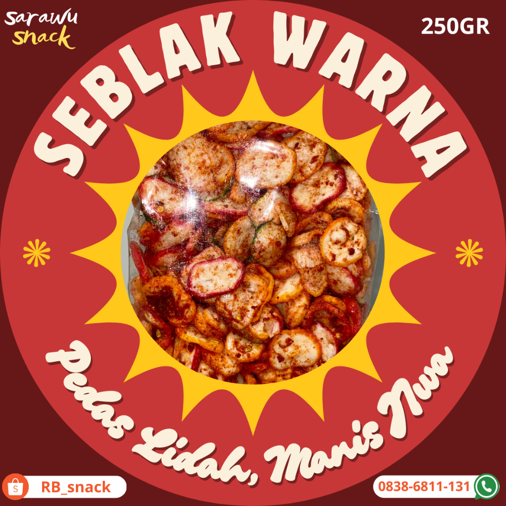 

KERUPUK SEBLAK KERING / Kerupuk Seblak Daun Jeruk Pedas - Gurih & Nagih Kemasan 250 G