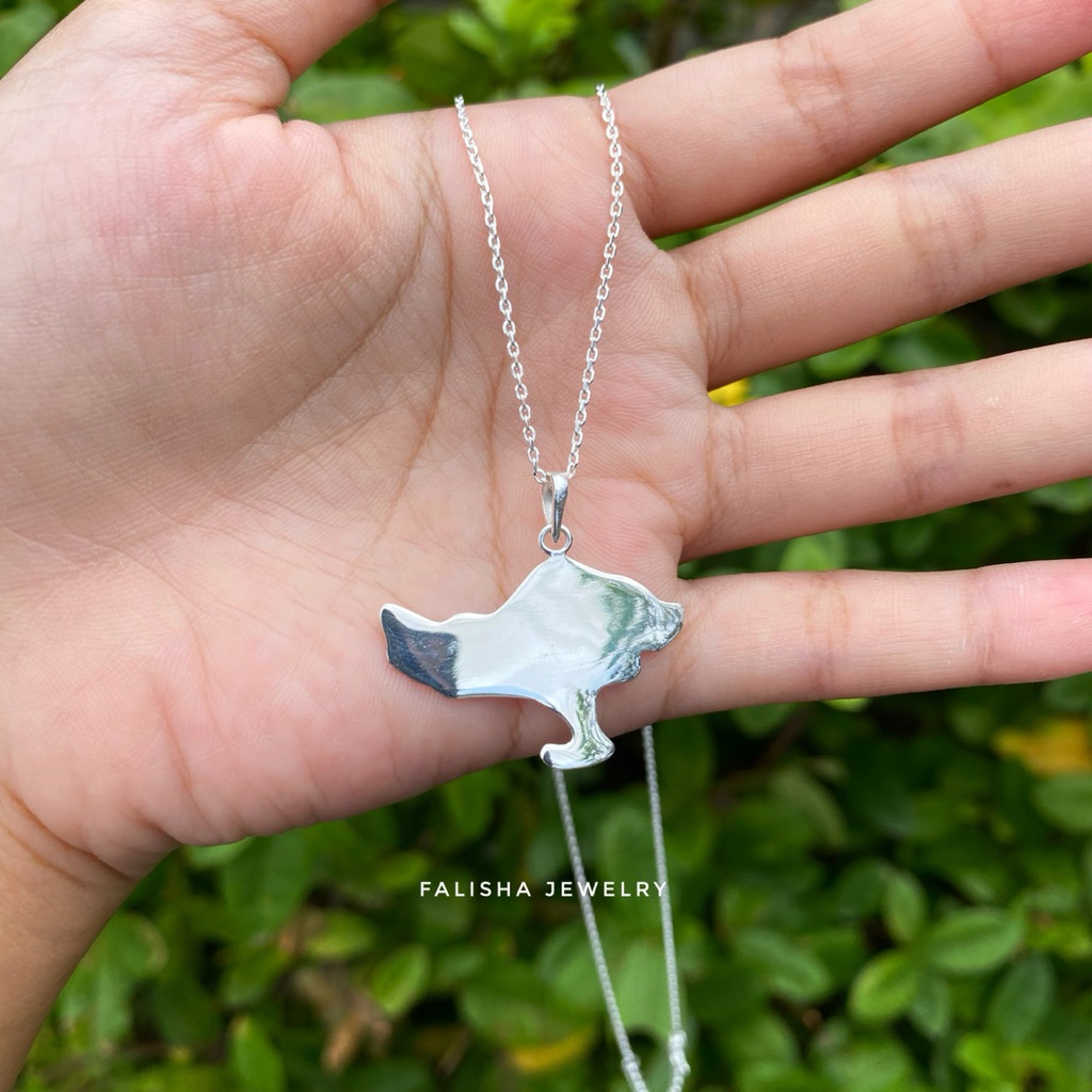 BALI NECKLACE - KALUNG PERAK DESAIN PULAU BALI | 925 STERLING SILVER JEWELRY (PERAK ASLI)