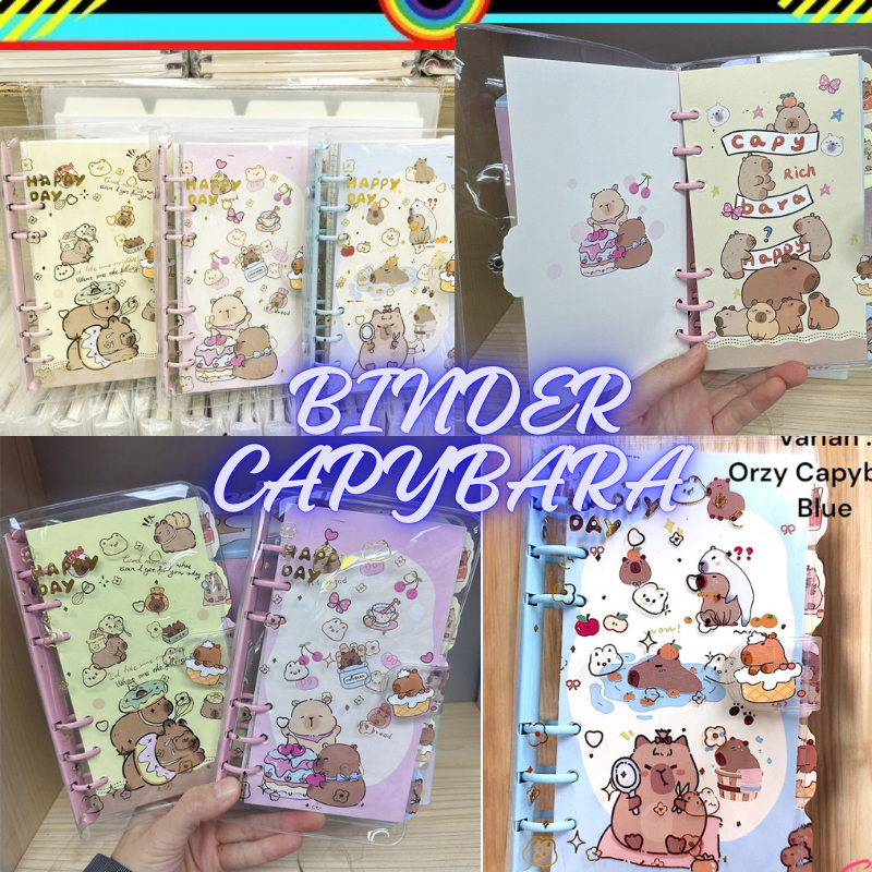 

BINDER BESI CAPYBARA | DIARY JURNAL | BUKU BINDER NOTE | ORZY | ORGANIZER BOOK | BUKU BINDER WEEKLY PLANNER | banyak