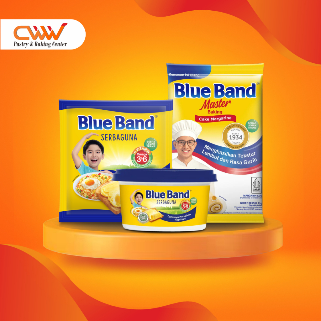 

Blue Band Master 1kg Margarine Serbaguna 200g & Cup 250g Roti Bakar Cake Kue Kering Lapis Gorengan