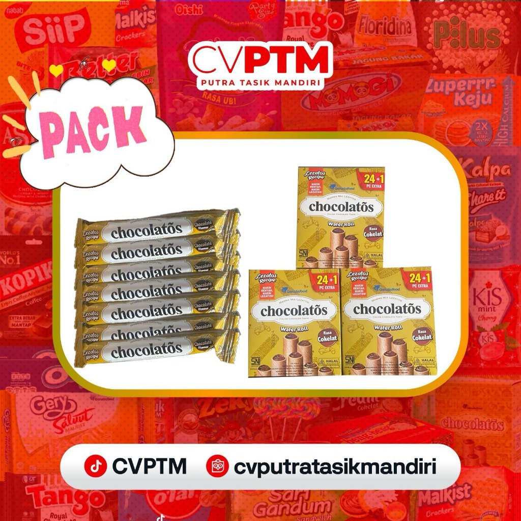

Chocolatos Wafer Roll (24Pcs/Pack)