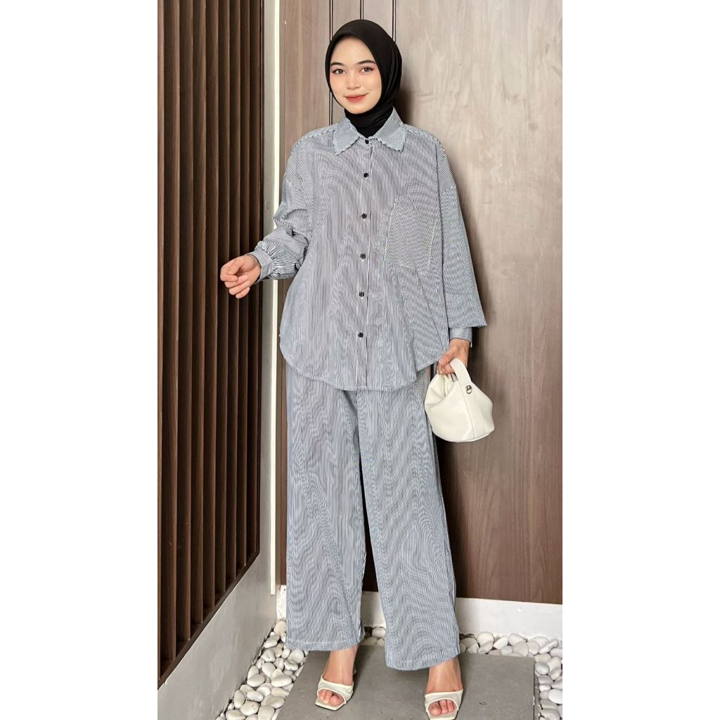 ONE SET -STELAN KEMEJA -ATHAYAA