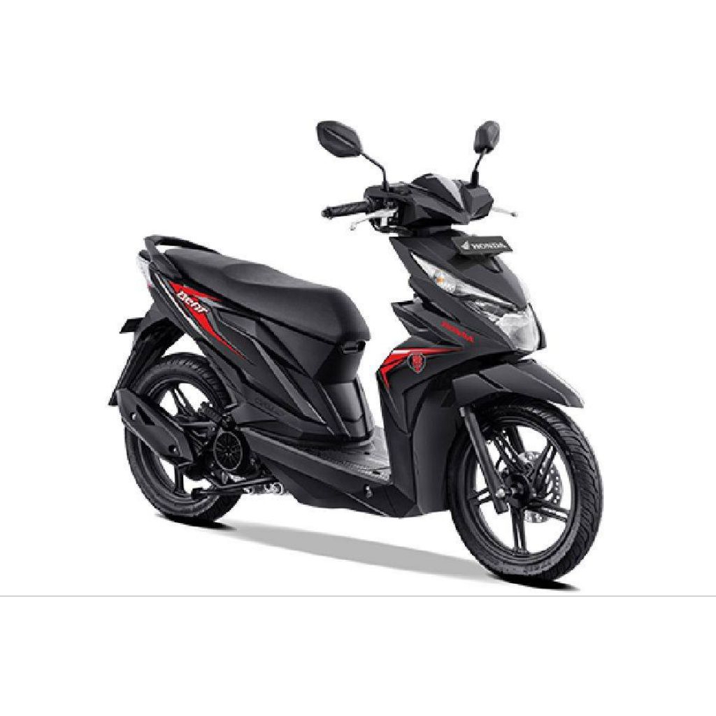 striping Honda Beat 2019 hitam merah