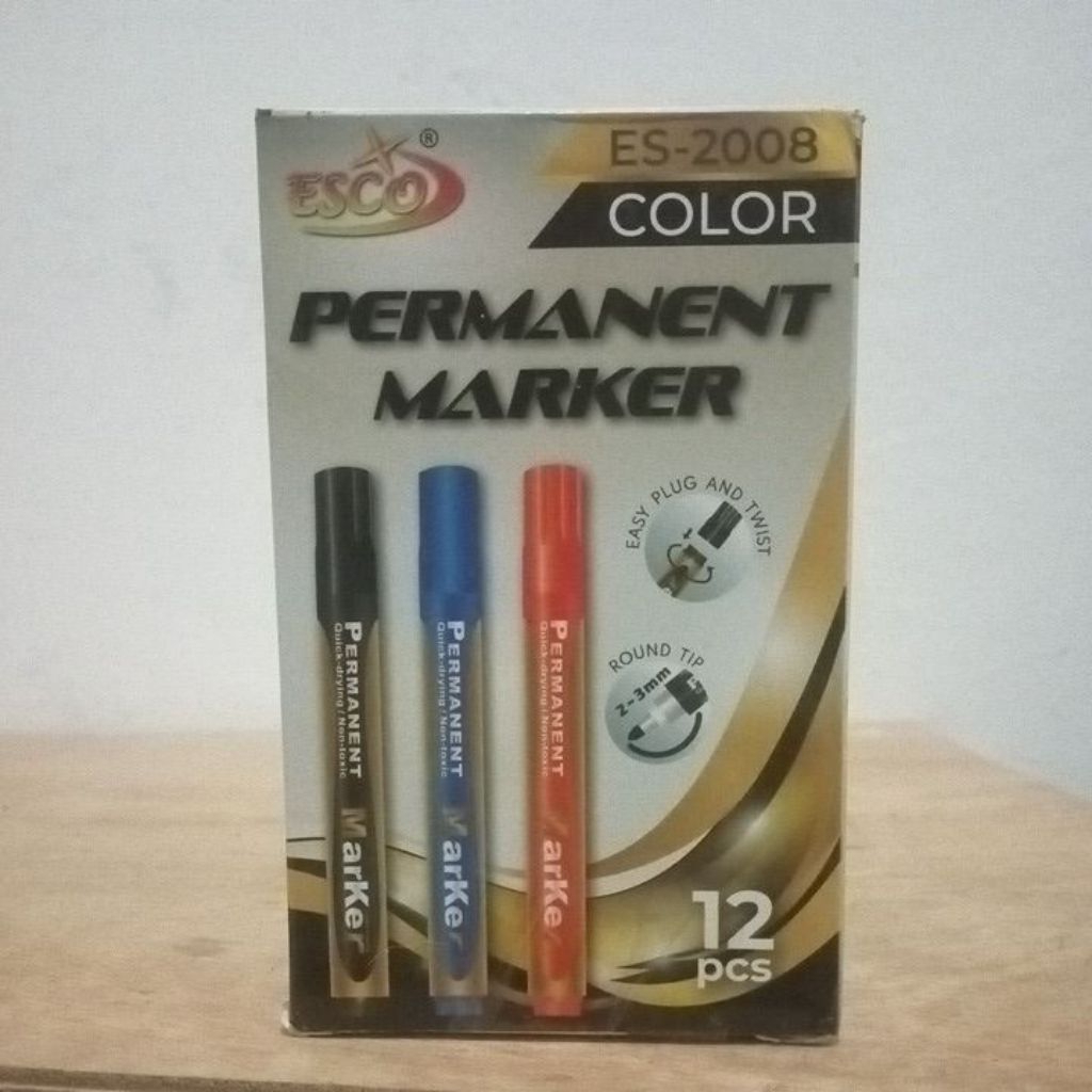 

spidol permanen marker harga /box 12pcs