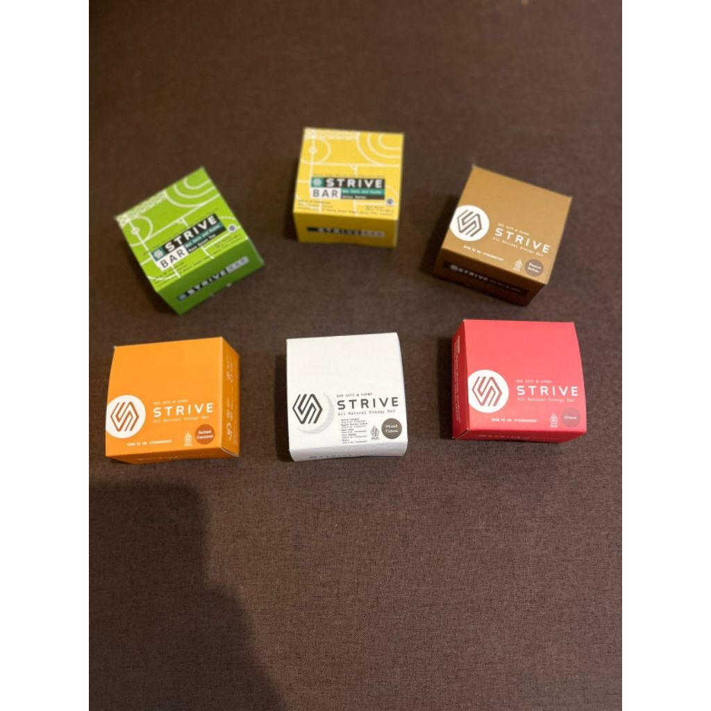 

STRIVE Energy Bar Bite Size 20gr | Healthy Snack | 5 Varian Rasa | isi 1 pcs