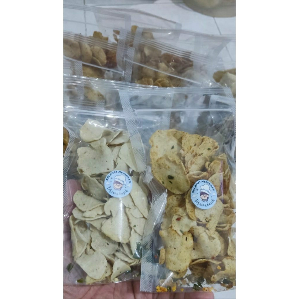 

Basreng Rasa Daun Jeruk Bawang & Pedas Asin