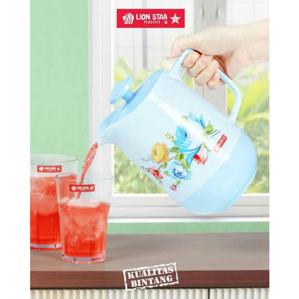 Teko Lion Star Water Jug 2.1 Liter Teko Eskan Plastik Teko Panas Dingin