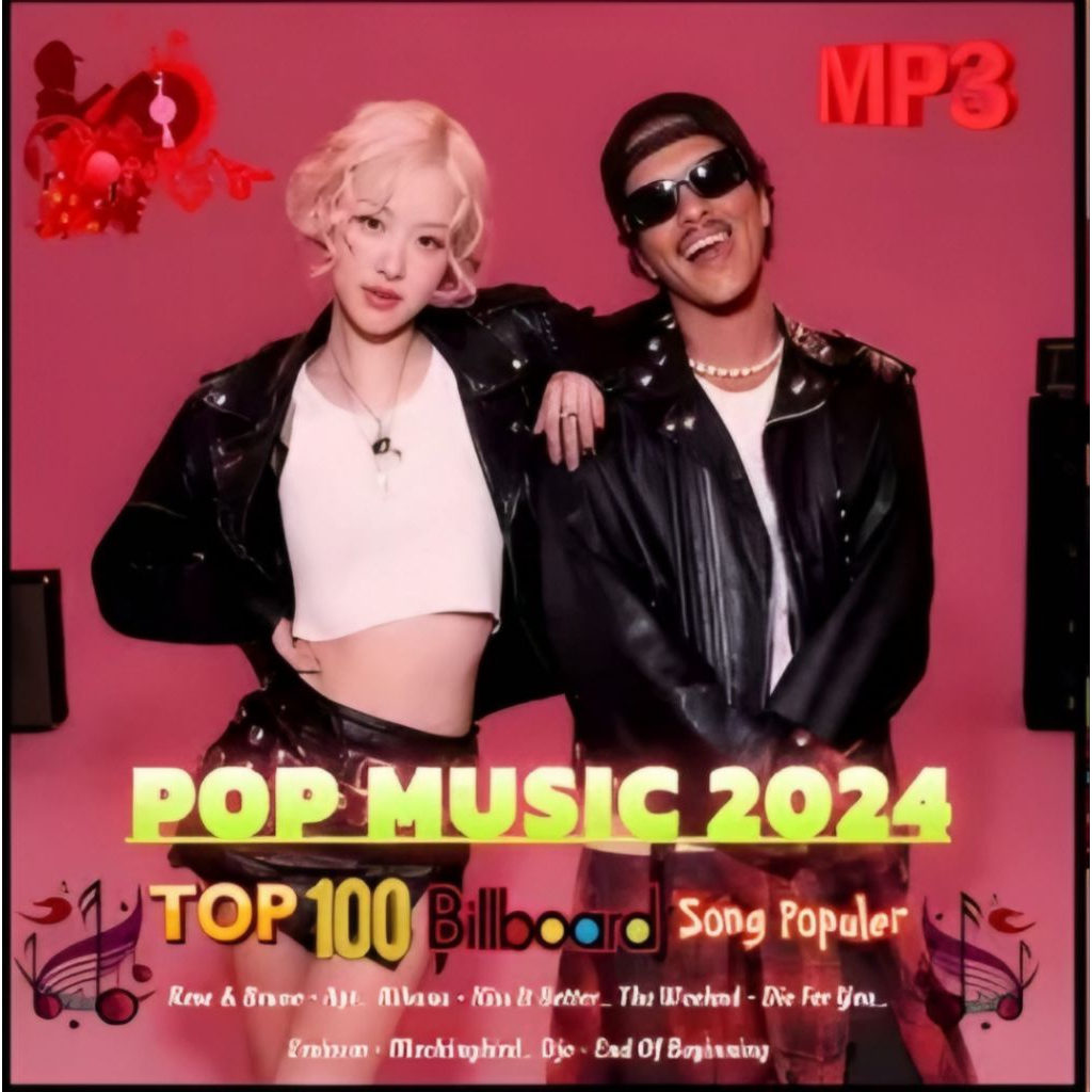 KASET MP3 100 LAGU TOP MUSIC BILLBOARD 2024 - KASET CD MP3 LAGU POP MUSIC BARAT TERPOPULER - KASET L