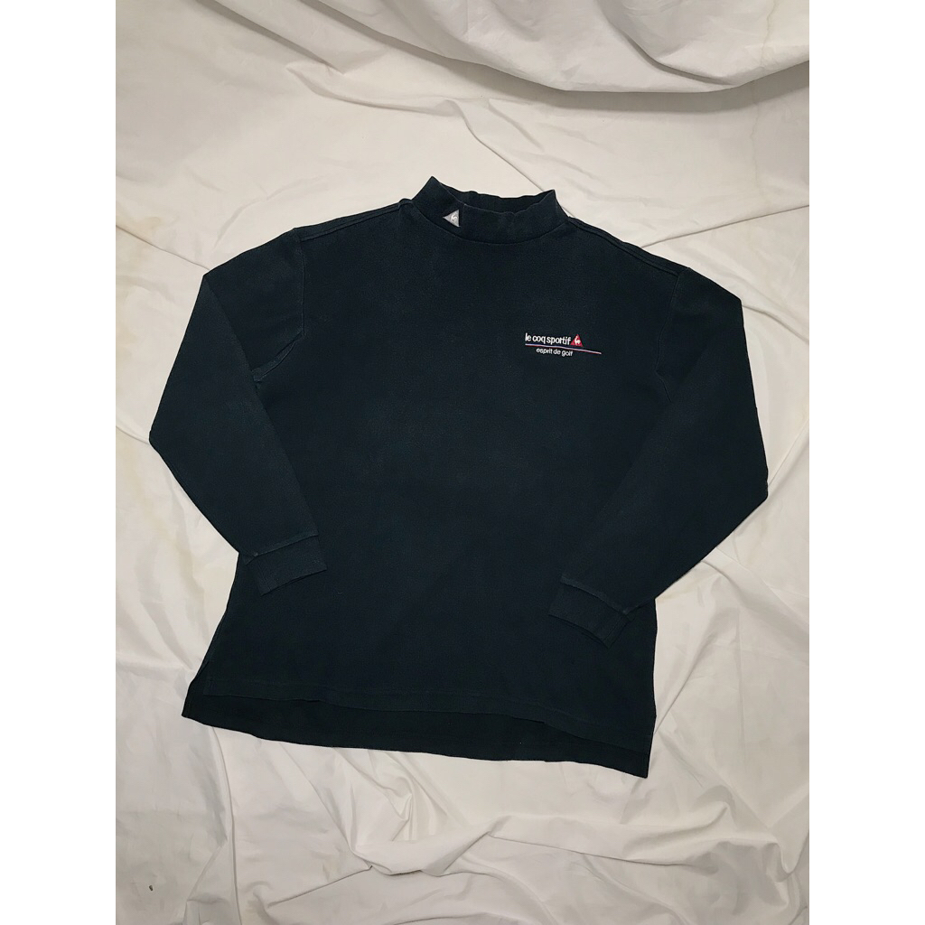 Nego Boskuu > Le Coq Sportif Golf Collection Basic Longsleeve Turtleneck SweatShirt Ori - Dark Green