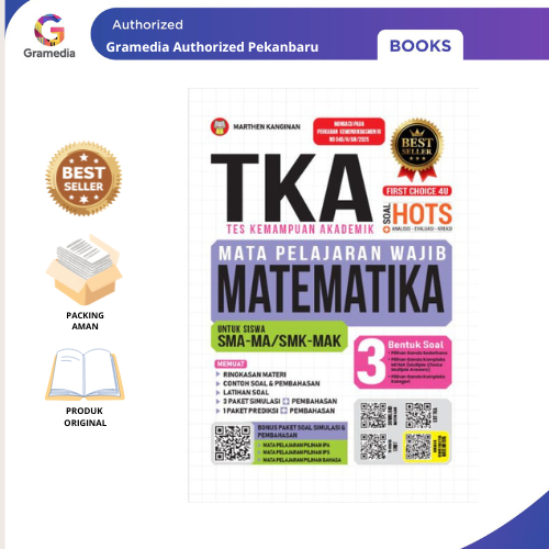 

Gramedia Pekanbaru - TKA MATA PELAJARAN WAJIB MATEMATIKA UNTUK SISWA SMA-MA/SMK-MAK