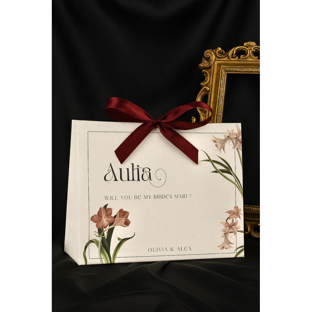 

Paper Bag Bridesmaid Custom 30x8x23 cm
