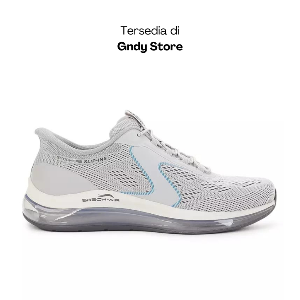 Sepatu Slip On Pria Skechers Air Element 2 232862/GYBL Grey Men