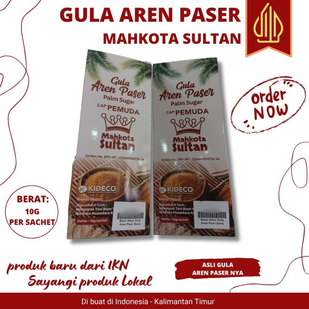

Gula Aren Paser Mahkota Sultan (10g/sachet)