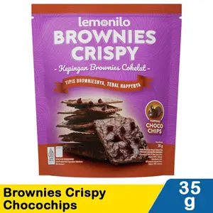 

Lemonilo Brownies Crispy Chocochips Keju 35gr Lemonilo Brownies Crispy Chocochips 35G